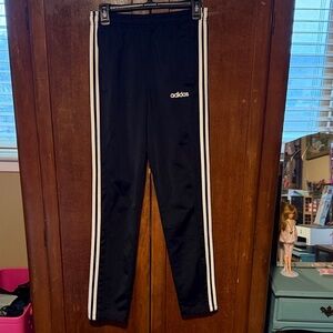 Adidas Women's Black Sweatpants with White Accents